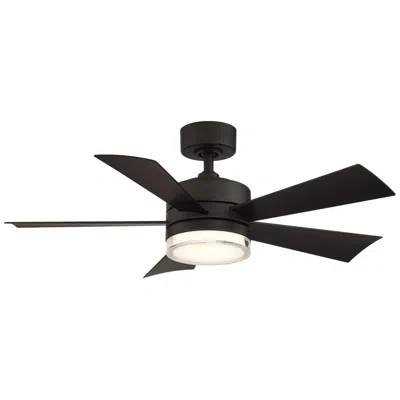 Modern Forms 42"  Wynd Matte Black Led Smart Ceiling Fan - Made To Order