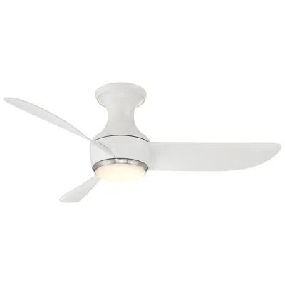 Modern Forms 44" Corona Matte White Nickel 2700k Led Smart Ceiling Fan - Made To Order