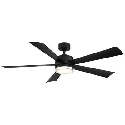 Modern Forms 52"  Wynd Matte Black 3500k Led Smart Ceiling Fan Made To Order