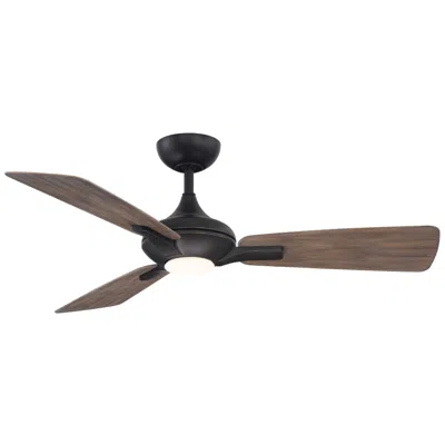 Modern Forms 52" Mykonos Oil-rubbed Bronze And Barn Wood Led Ceiling Fan - Made To Order