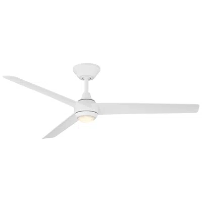 Modern Forms 54"  Pisces Matte White Led Smart Ceiling Fan
