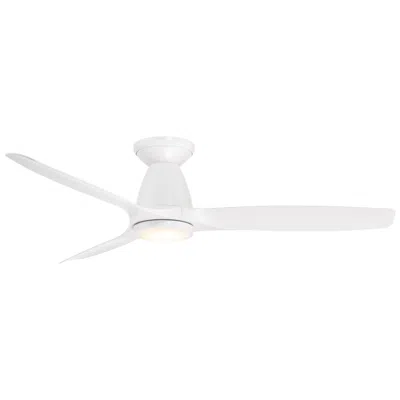 Modern Forms 54"  Skylark Matte White Wet Led Smart Hugger Ceiling Fan