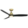 Modern Forms 54"  Skylark Soft Brass 3000k Led Smart Ceiling Fan