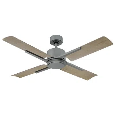 Modern Forms 56" Cervantes 4 - Blade Outdoor/indoor Smart Ceiling Fan With Led Light Kit And Remote Control Inclu In Weathered Gray