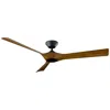 Modern Forms 58"  Torque Matte Black Distressed Koa Smart Ceiling Fan