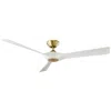Modern Forms 58"  Torque Soft Brass And Matte White Smart Ceiling Fan