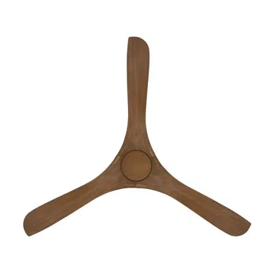 Modern Forms 60" Carve Natural Wood Blade Smart Ceiling Fan With Remote Control Included, Works With Alexa And Io In Distressed Koa,bronze