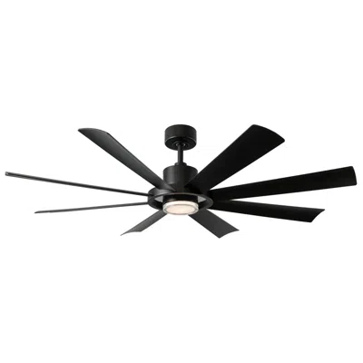 Modern Forms 60"  Aura Matte Black Led Smart Ceiling Fan