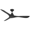 Modern Forms 60"  Carve Matte Black Smart Ceiling Fan In Black