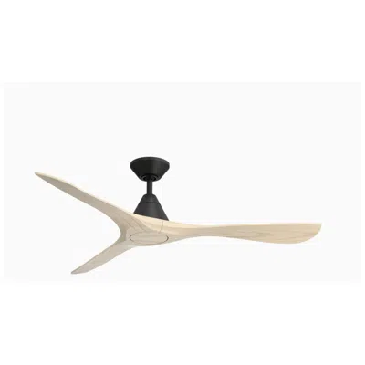 Modern Forms 60"  Carve Matte Black Smart Ceiling Fan With Remote
