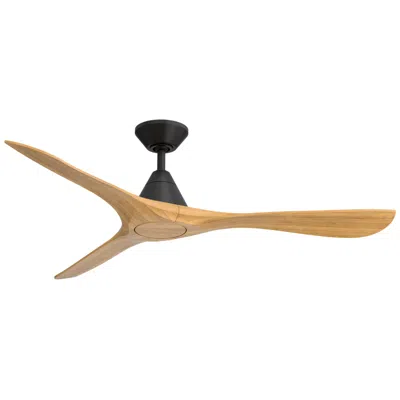 Modern Forms 60"  Carve Matte Black Smart Ceiling Fan With Remote
