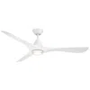 Modern Forms 60"  Carve Matte White Led Smart Ceiling Fan In White