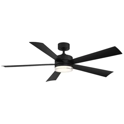 Modern Forms 60"  Wynd Matte Black Led Smart Ceiling Fan - Made To Order