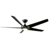 Modern Forms 62"  Lucid Matte Black Led Smart Ceiling Fan In Black
