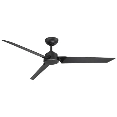 Modern Forms 62"  Roboto Matte Black Outdoor Smart Ceiling Fan