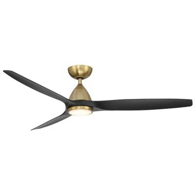 Modern Forms 62"  Skylark Brass And Black 3000k Led Smart Ceiling Fan