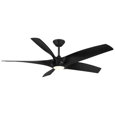 Modern Forms 62"  Zephyr 5 Matte Black Outdoor Led Smart Ceiling Fan