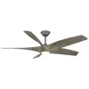 Modern Forms 62"  Zephyr Graphite Led Smart Ceiling Fan In Gray