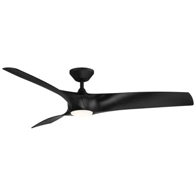 Modern Forms 62"  Zephyr Matte Black Led Smart Ceiling Fan