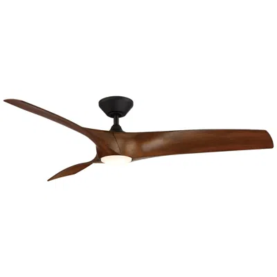 Modern Forms 62"  Zephyr Matte Black Led Smart Ceiling Fan