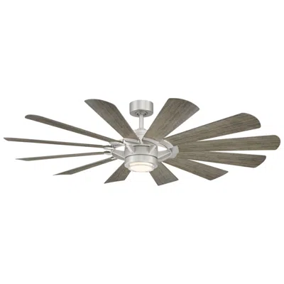 Modern Forms 65"  Wyndmill Steel 3000k Wet Rated Led Smart Ceiling Fan