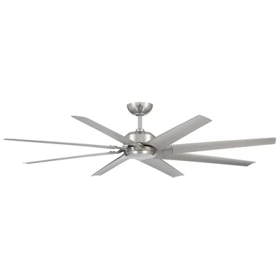 Modern Forms 70"  Roboto Wet Rated 8-blade Brushed Nickel Smart Fan In Gray
