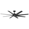 Modern Forms 70"  Roboto Xl Matte Black Smart Ceiling Fan