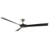 Modern Forms 70"  Torque Brushed Nickel And Ebony Smart Ceiling Fan