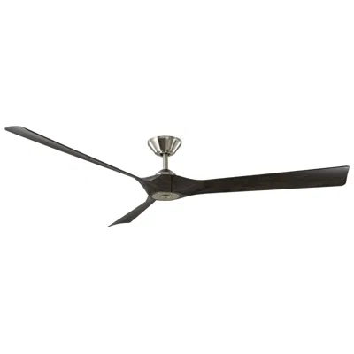 Modern Forms 70"  Torque Brushed Nickel And Ebony Smart Ceiling Fan