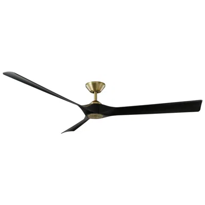 Modern Forms 70"  Torque Soft Brass And Matte Black Smart Ceiling Fan
