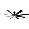 Modern Forms 72"  Aura Black Nickel Led Smart Ceiling Fan In Multi