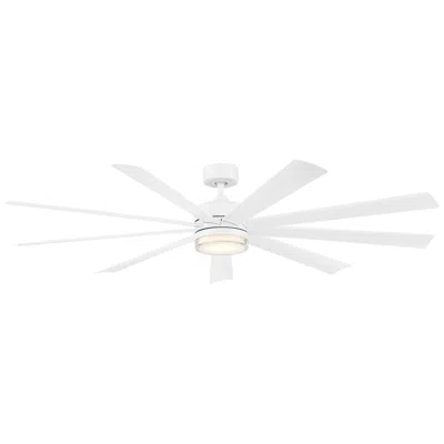 Modern Forms 72"  Wynd Matte White Led Smart Ceiling Fan - Made To Order