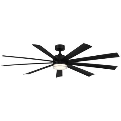 Modern Forms 72"  Wynd Xl Black Wet Location Led Smart Ceiling Fan