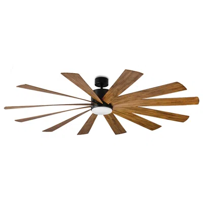 Modern Forms 80"  Windflower Black Wet Rated Led Smart Ceiling Fan