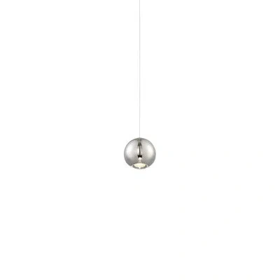 Modern Forms Acid 1 - Light Single Globe Led Pendant In Polished Nickel