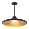 Modern Forms Alfa 1 - Light Single Cone Led Pendant In Bronze,gold Leaf