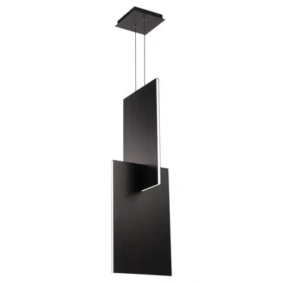 Modern Forms Amari 1 - Light Statement Rectangle Led Pendant In Black