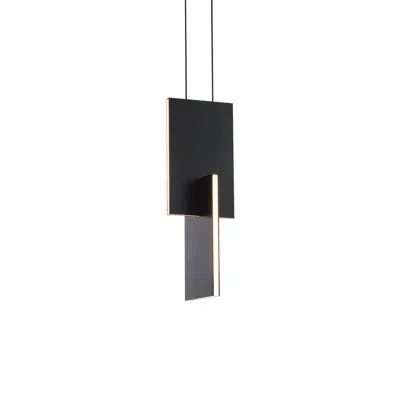 Modern Forms Amari 1 - Light Unique/statement Square/rectangle Led Pendant In Black
