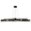 Modern Forms Arcs 1 - Light Unique Tiered Led Pendant In Black