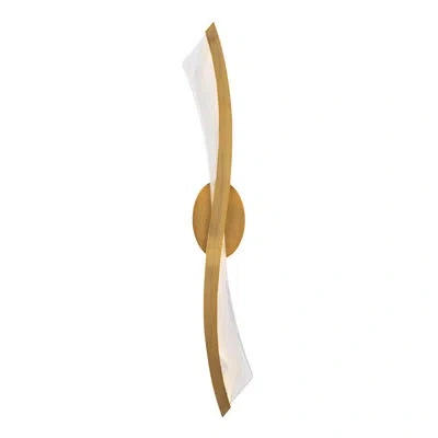 Modern Forms Ascot 34" Dimmable Led Bath Vanity & Wall Light In Aged Brass