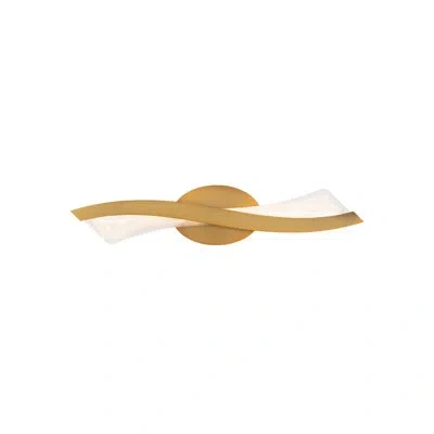 Modern Forms Ascot Dimmable Led Vanity Light In Aged Brass