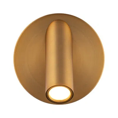 Modern Forms Aspire Aluminum Led Spotlight In Aged Brass