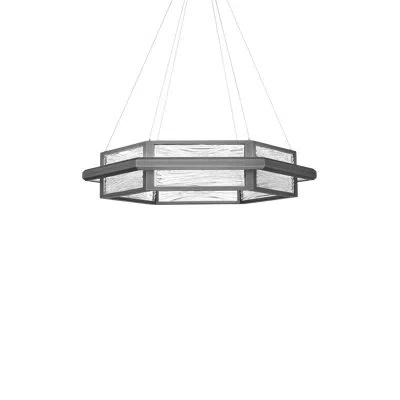 Modern Forms Atlantis 1 - Light Unique Geometric Led Pendant In Antique Nickel