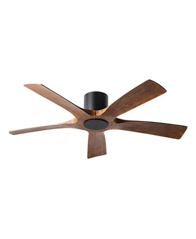 Modern Forms Aviator 5 Flush Mount Smart Ceiling Fan - 54 In Distressed Koa
