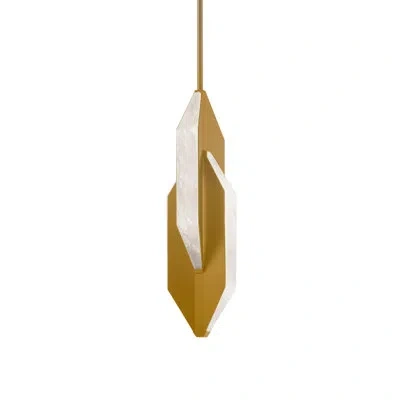 Modern Forms Azure Led Mini Pendant In Aged Brass