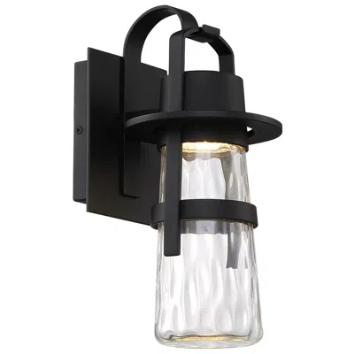 Modern Forms Balthus 14" High Black Led Outdoor Wall Light