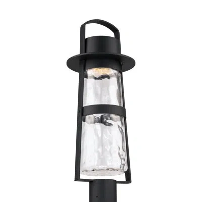 Modern Forms Balthus Dimmable Led Outdoor Post Light, 3000k Color Temperature In Black
