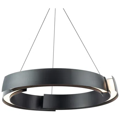 Modern Forms Battlestar 3.5"h X 28.25"w 1-light Pendant In Black