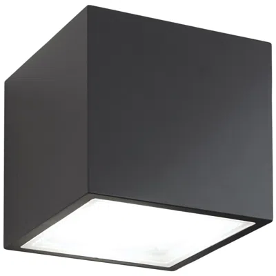 Modern Forms Bloc 3.3"h X 5.5"w 1-light Flush Mount In Black