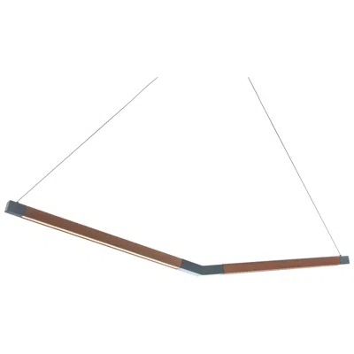 Modern Forms Bough 54 1/2" W Black Walnut Led Linear Pendant
